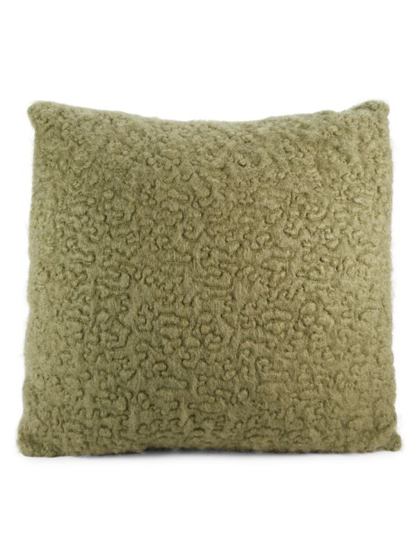 L'Objet Vermiculation Mohair & Wool Throw Cushion